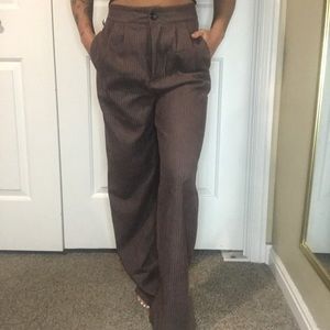 Brown Straight Leg Pants